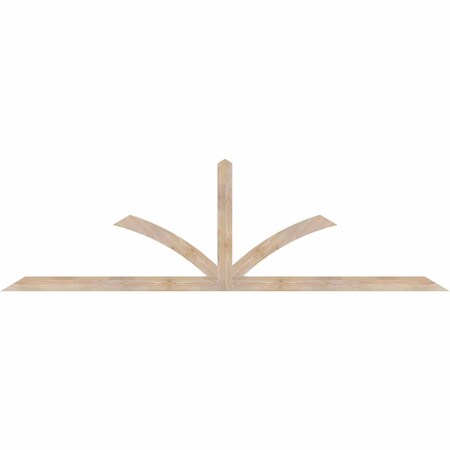 Ekena Millwork Richland Smooth Timber Gable Bracket, Douglas Fir, 108"W x 31 1/2"H x 1 1/2"D x 3 1/2"F, 7/12 Pitch GBW108X31X0204RIC00SDF